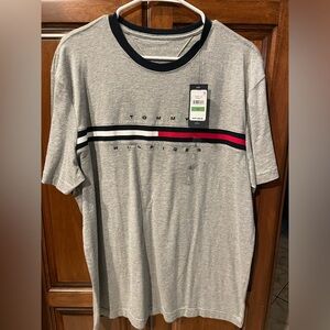 Mens Grey Tommy Hilfiger T Shirt Size L